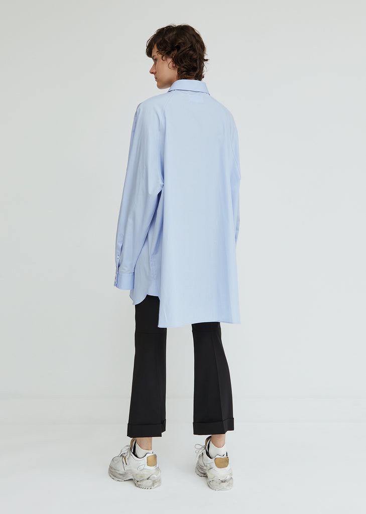 Cotton Poplin Button Front Shirt