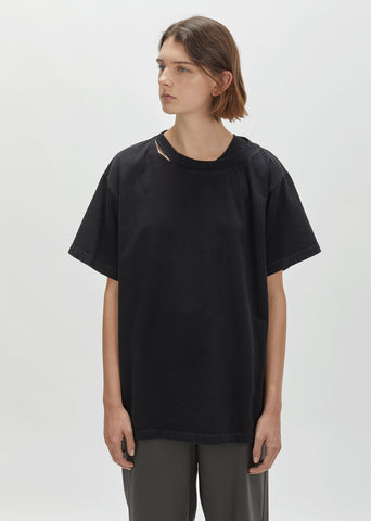 Vintage Wash Cut Out Detail Tee