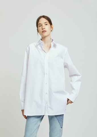 Oversized Poplin Button Down Shirt