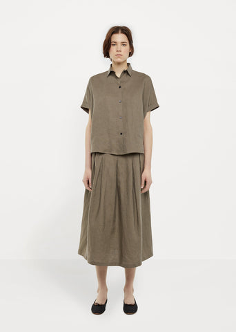 Linen Tuck Skirt