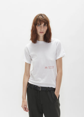 Rose Print Slim Tee