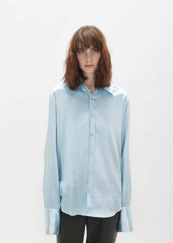Double Cuff Satin Shirt