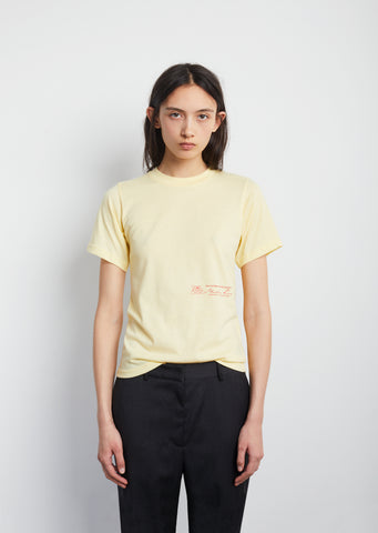 Rose Print Slim Tee