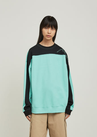 Collapsed Long Sleeve Crewneck