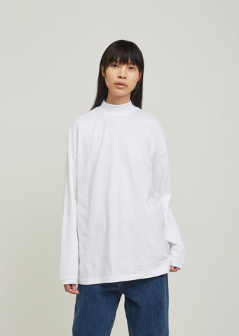 Funnel Neck Long Sleeve Tee