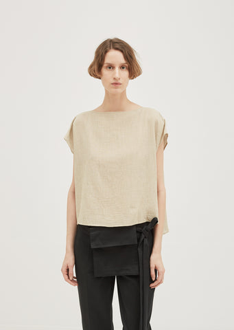 Striped Cotton Blend Top