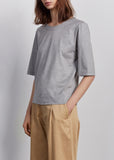 Jersey Cotton Scoopneck Tee