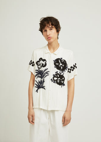 Embroidered Short Sleeve Shirt