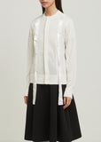 Rib Knit Tape Ribbon Cardigan