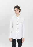 Benoit Raw Edge Cotton Shirt