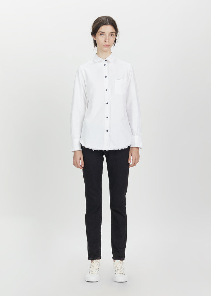 Benoit Raw Edge Cotton Shirt
