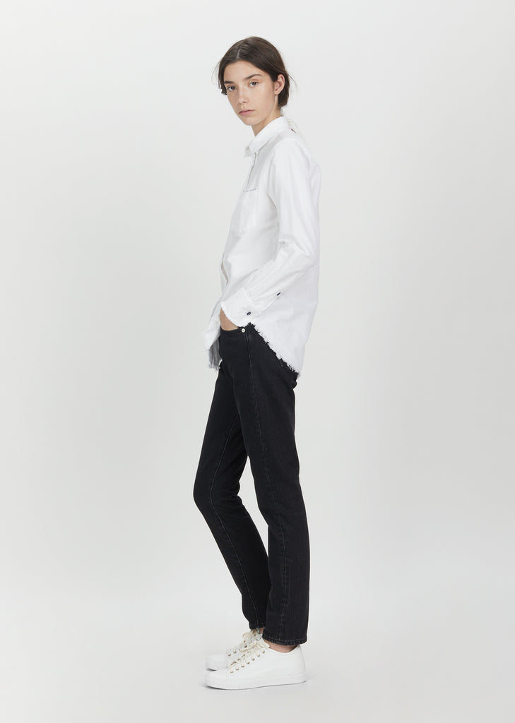 Benoit Raw Edge Cotton Shirt