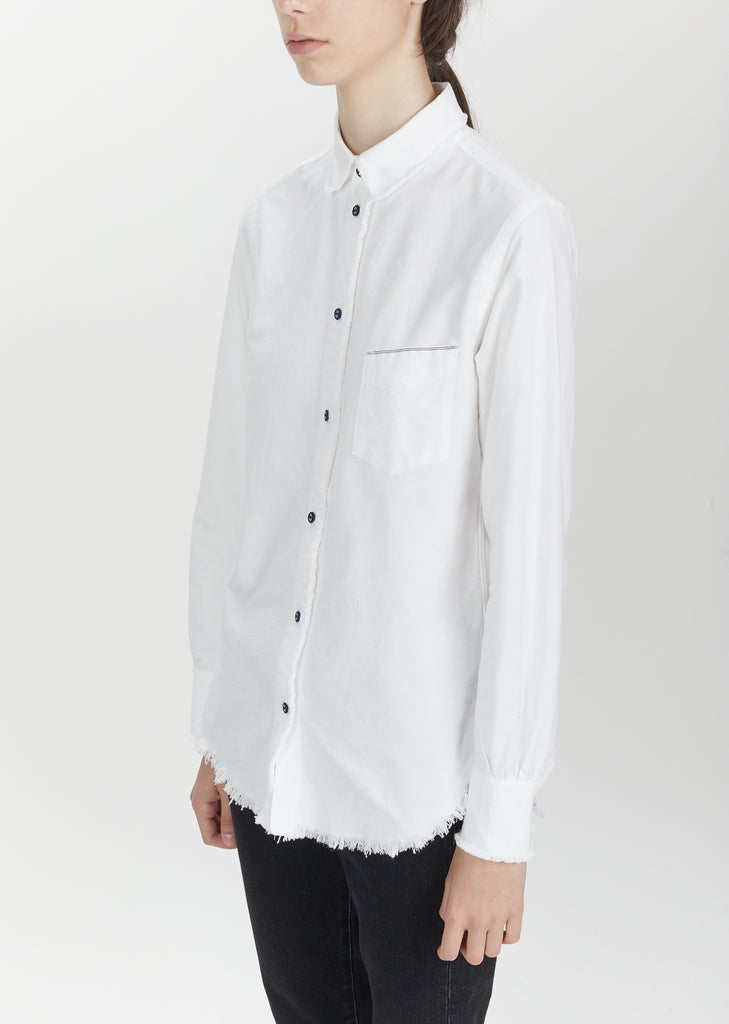 Benoit Raw Edge Cotton Shirt