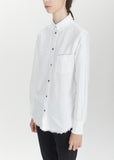 Benoit Raw Edge Cotton Shirt