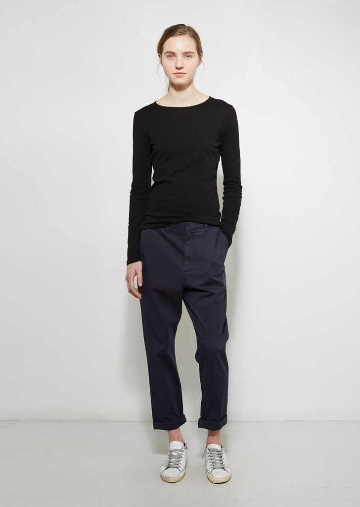 Long Sleeve Shirttail Tee