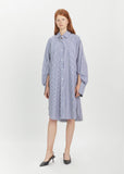 Polar Cotton Stripe Shirtdress