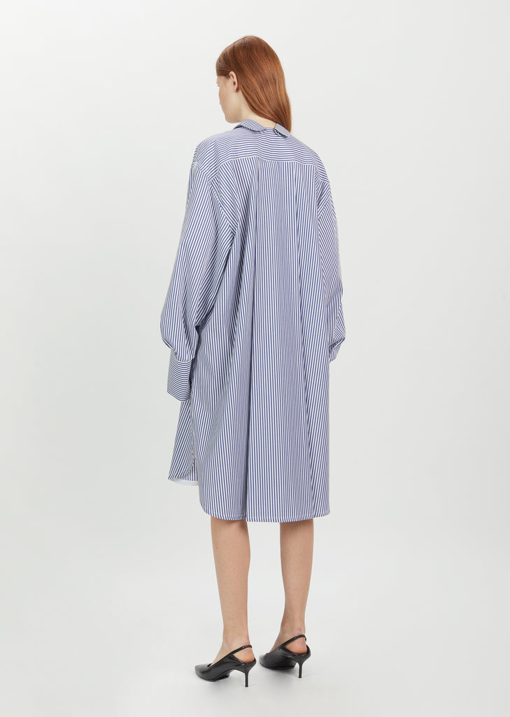 Polar Cotton Stripe Shirtdress