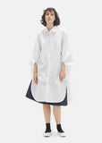 Polar White Poplin Shirt Dress