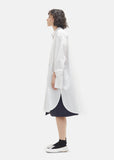 Polar White Poplin Shirt Dress