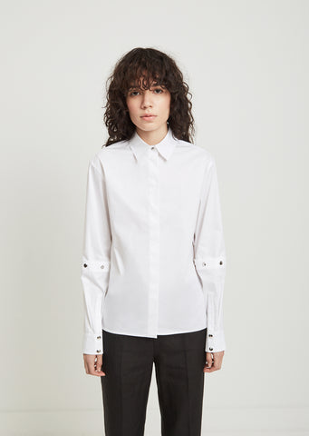 Snap Button Sleeve Shirt