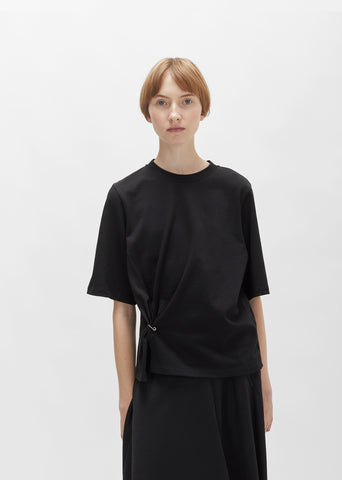 Pierced Cotton Jersey Tee