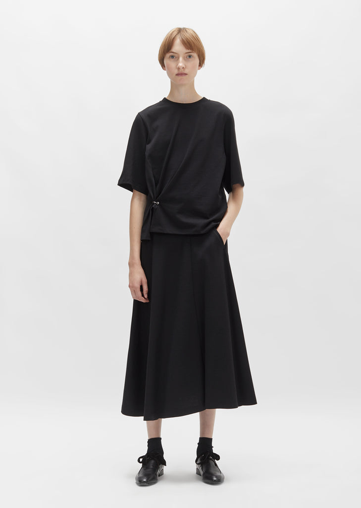 Pierced Cotton Jersey Tee