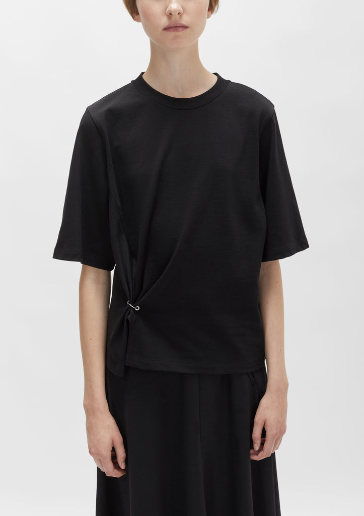 Pierced Cotton Jersey Tee