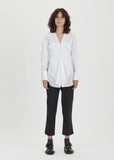 Cotton Poplin Gathered Front Blouse
