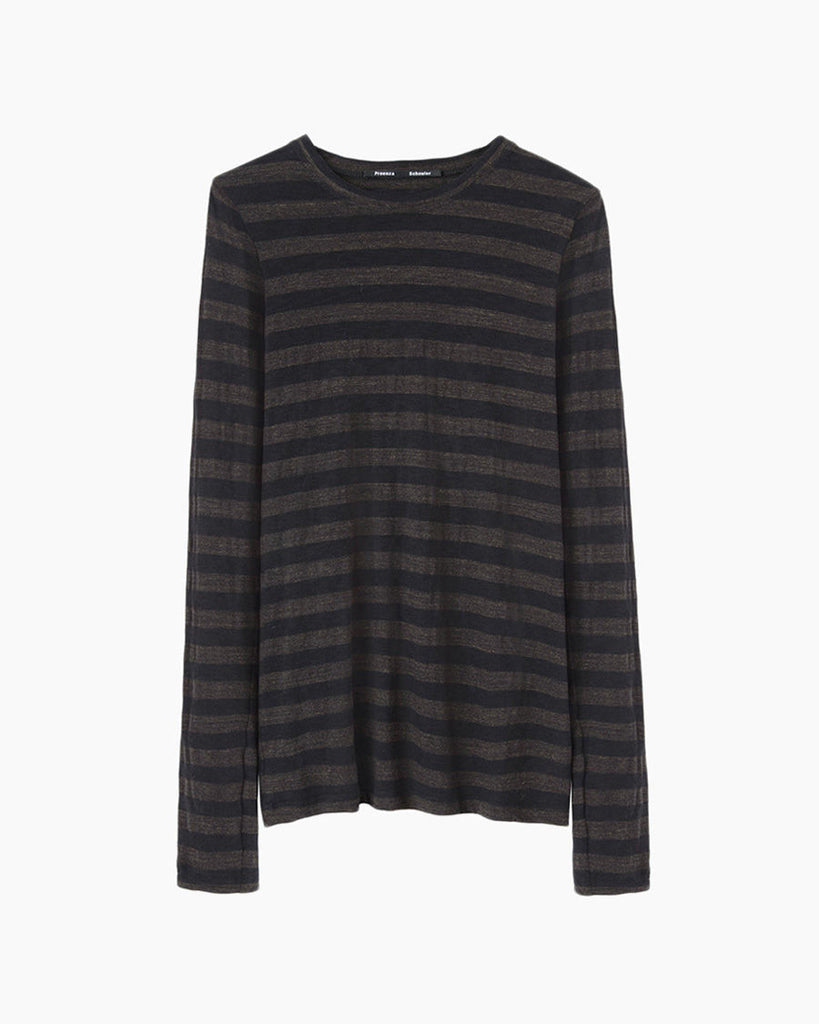Long Sleeve Striped Tissue Tee