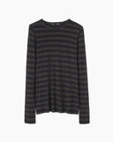 Long Sleeve Striped Tissue Tee