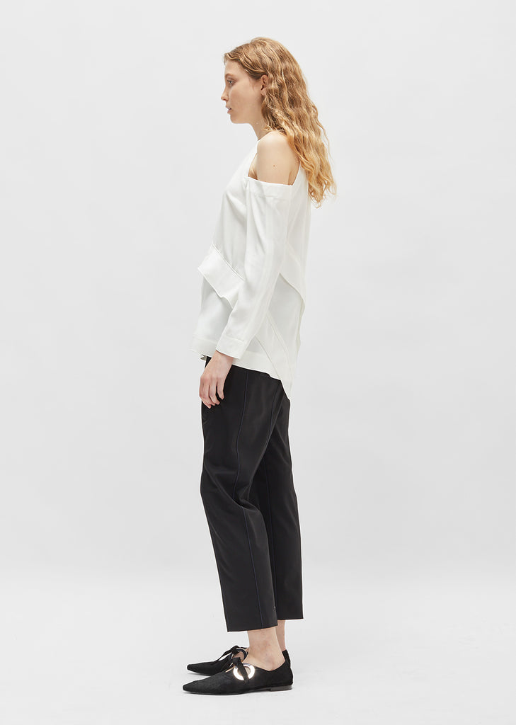 Satin Back Crepe Top