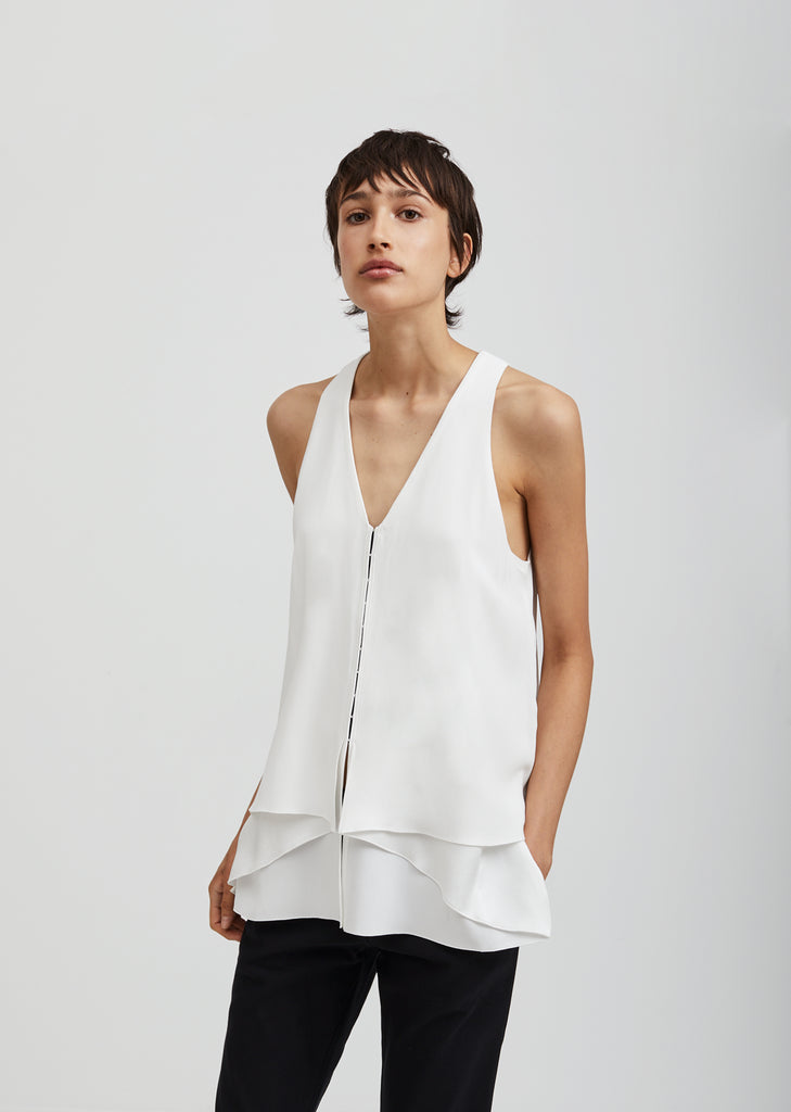 Sleeveless Crepe Top