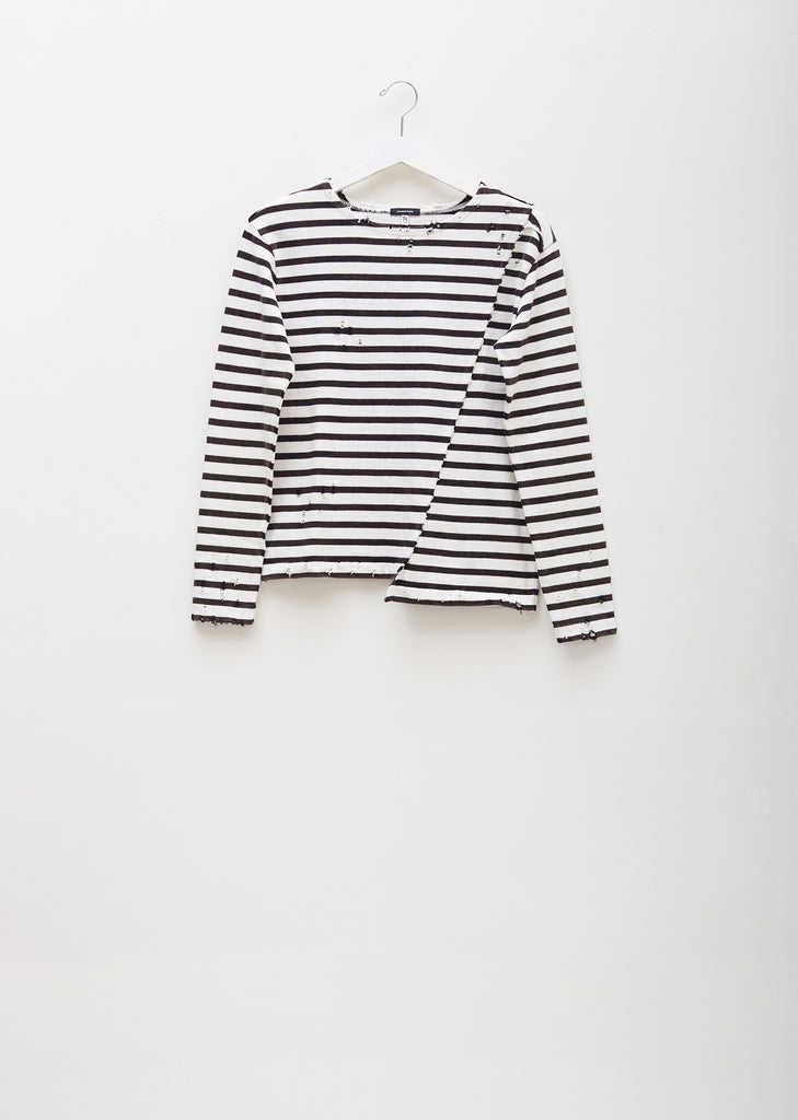 Shift Seam Striped Long Sleeve Tee