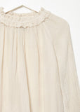 Shirred Collar Blouse