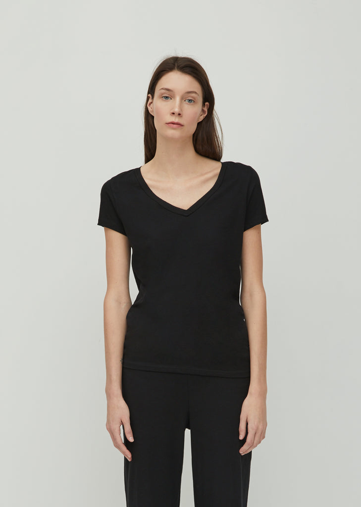 Pima Cotton V-Neck Easy Tee