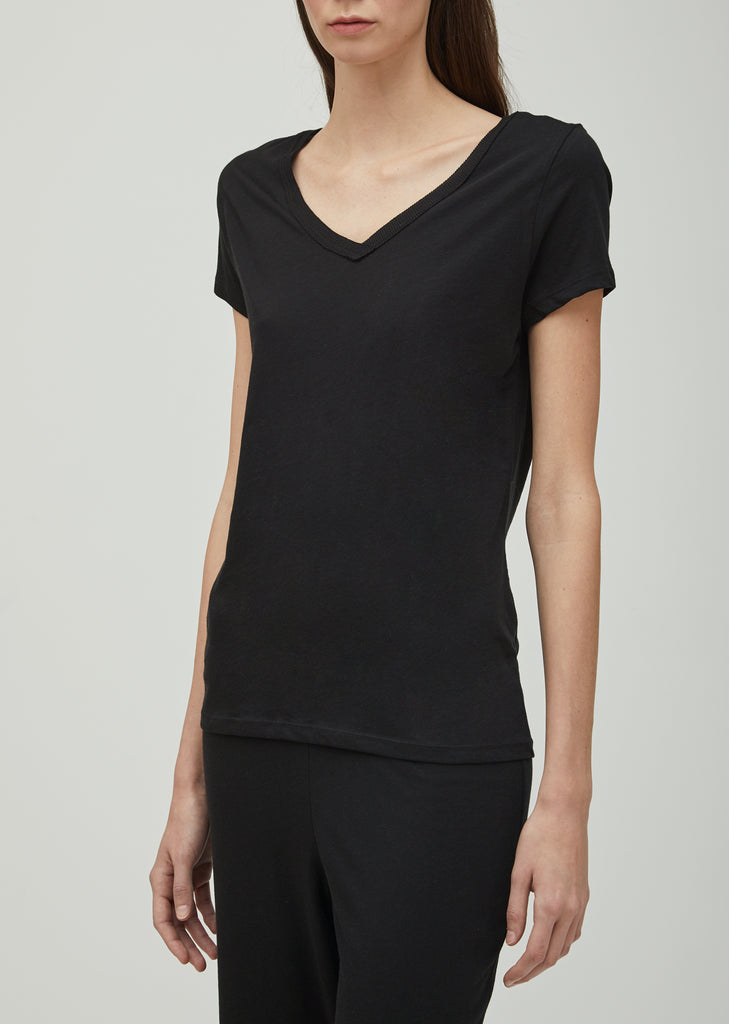 Pima Cotton V-Neck Easy Tee