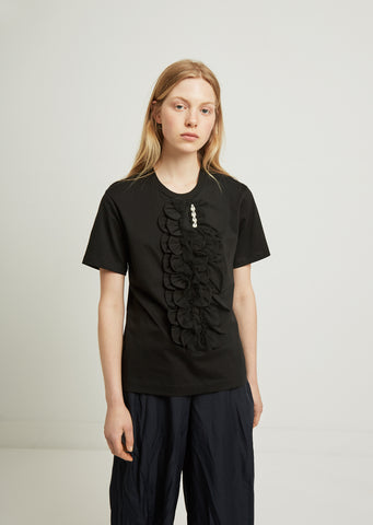Beaded Scallop Frill Tee