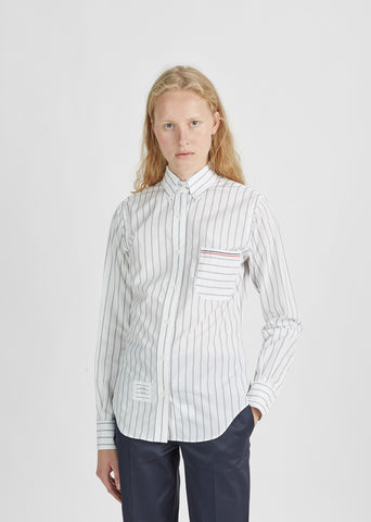 Oversized Pointed Collar Shirt