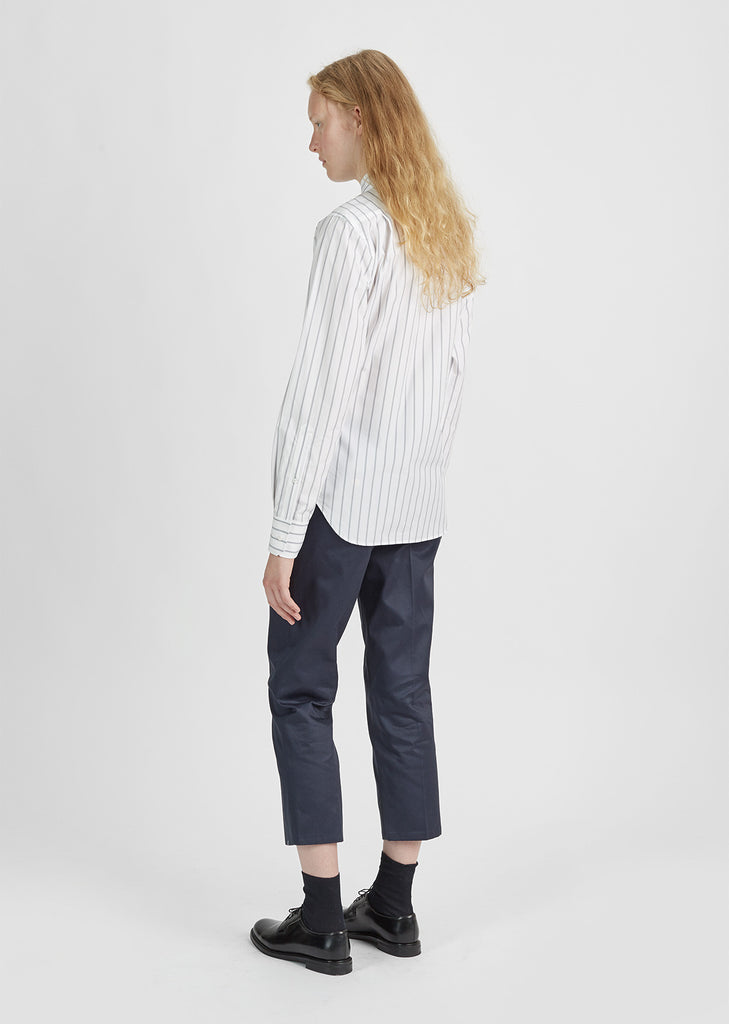 Oversized Pointed Collar Shirt