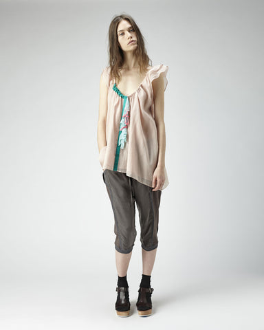 Ruffled Trim Top