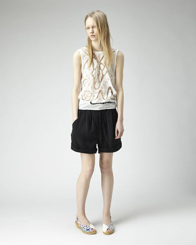 Embroidered Tank Top