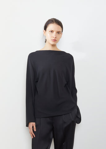 Desante Ribbed Silk Georgette Top