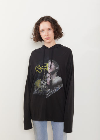 Thin Cotton Cut Up Hoodie