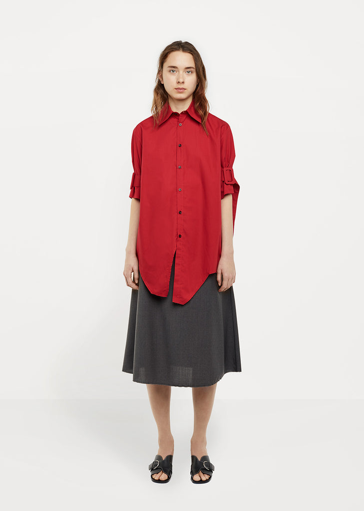 Belted Sleeve Shirt