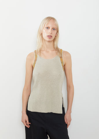 Bicolor Linen Tank