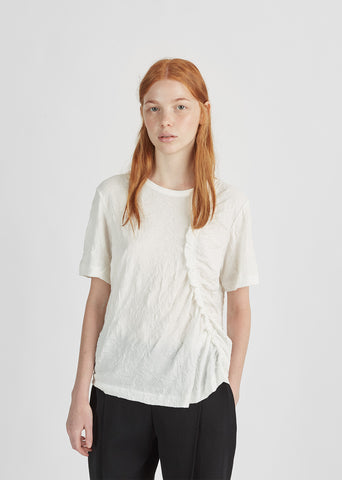 Ruffle Gathered Tee