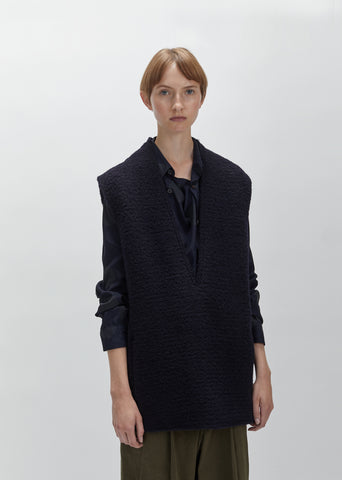 Mohair Loop Sleeveless Smock