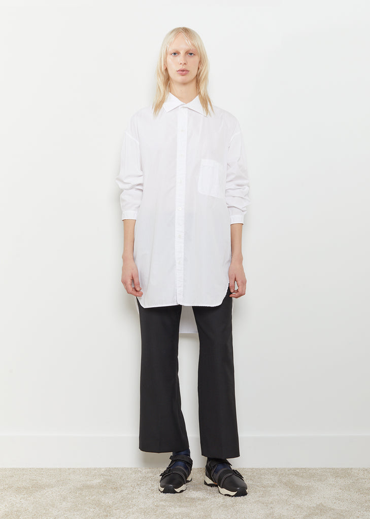 Cotton Open Collar Shirt