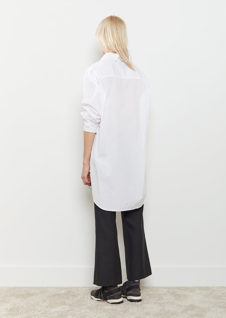 Cotton Open Collar Shirt