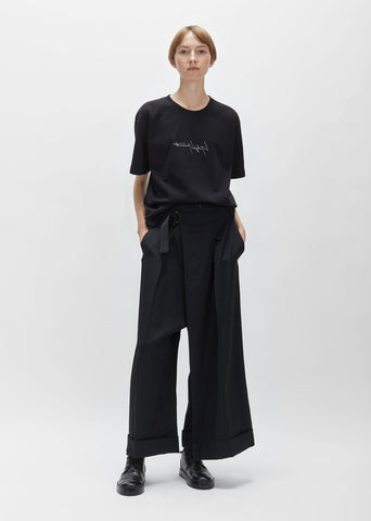 Gabardine Belted Sarouel